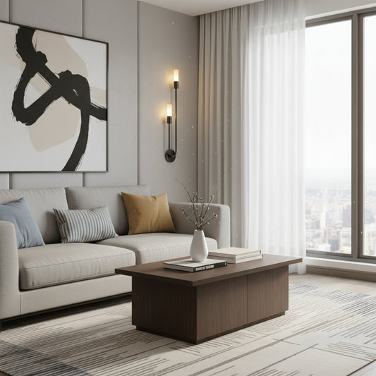Elegant Wall Sconces | Modern Gold & Black Sconce Light with Integrated LED | Stylish Indoor Wall Lighting for Ambiance 1