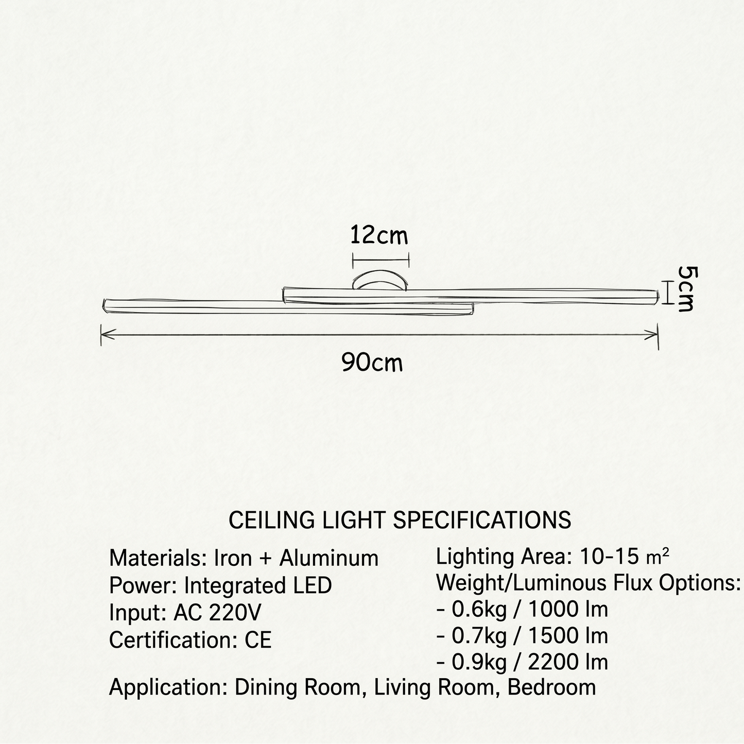 Modern Ceiling Light with Modern Design for Contemporary Spaces