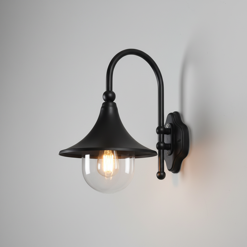 Elegant Outdoor Wall Lamp with Waterproof Aluminum Design | Durable Exterior Lighting for Courtyard Ambiance 1