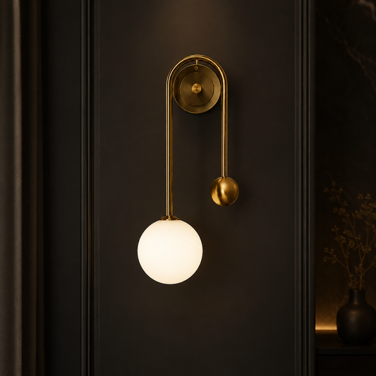 Modern Glass Ball Wall Sconce with LED G9 Lighting | Elegant Illumination for Any Room