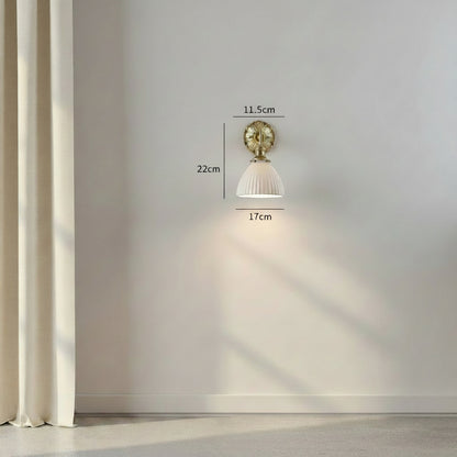 Ceramic Ball Wall Light with Elegant Copper Finish | Modern Sconce for Warm Illumination 10
