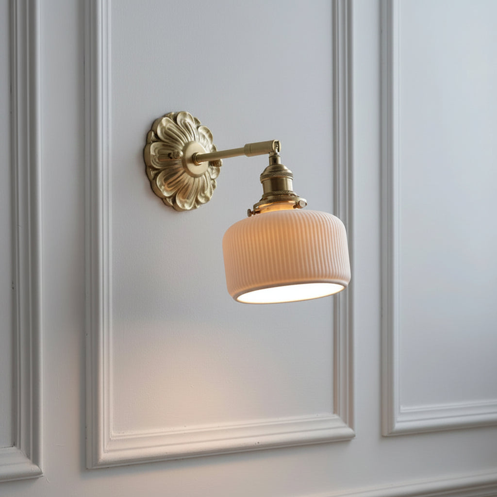 Ceramic Ball Wall Light with Elegant Copper Finish | Modern Sconce for Warm Illumination 20