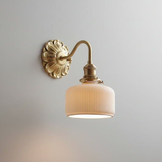 Ceramic Ball Wall Light with Elegant Copper Finish | Modern Sconce for Warm Illumination 6
