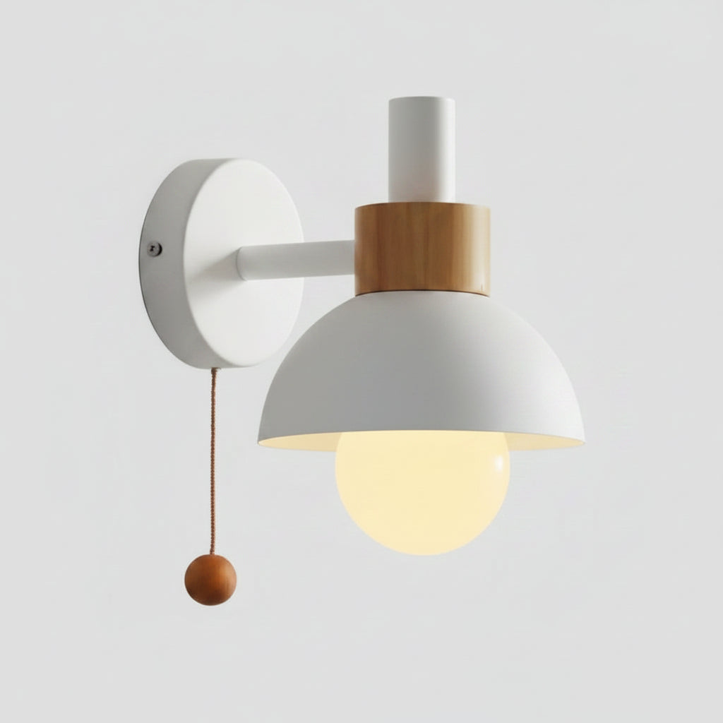 Charming Nordic Wall Sconce Light with Fun Pull Chain Switch | Pastel Colors for Kids' Rooms 3