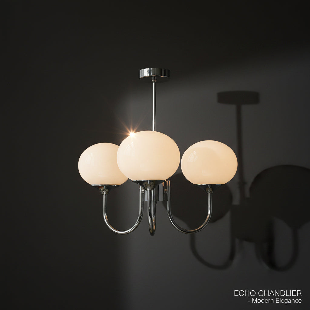 Elegant Ceiling Light | Modern Marshmallow Chandelier with Adjustable Height | Soft Pink Glass Shades for Timeless Glamour 19