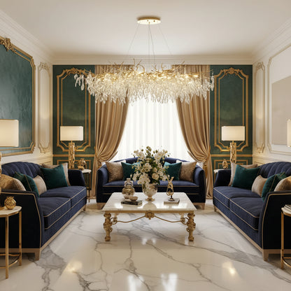 Elegant Crystal Chandelier | Modern Design with Dimmable LED Light | Perfect for Dining Room and Living Space Illumination 6
