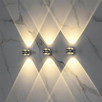 Elegant Crystal Wall Sconce Light with Up & Down Illumination | Modern Bathroom Wall Lights for Cozy Ambiance 0