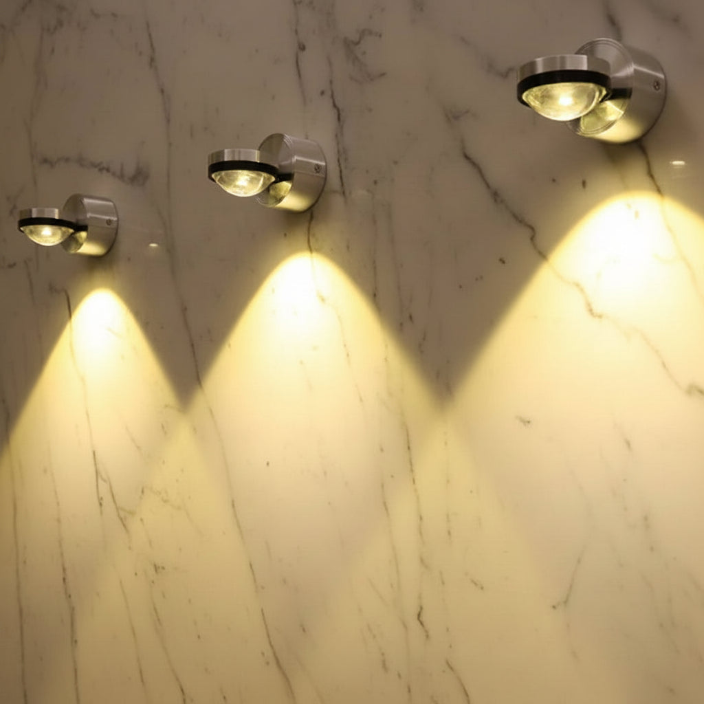 Elegant Crystal Wall Sconce Light with Up & Down Illumination | Modern Bathroom Wall Lights for Cozy Ambiance 1