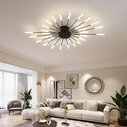 Elegant Flush Mount Ceiling Light with LED Bulbs | Modern Design for Stunning Home Ambiance 14