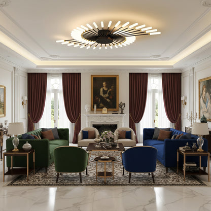 Elegant Flush Mount Ceiling Light with LED Bulbs | Modern Design for Stunning Home Ambiance 5