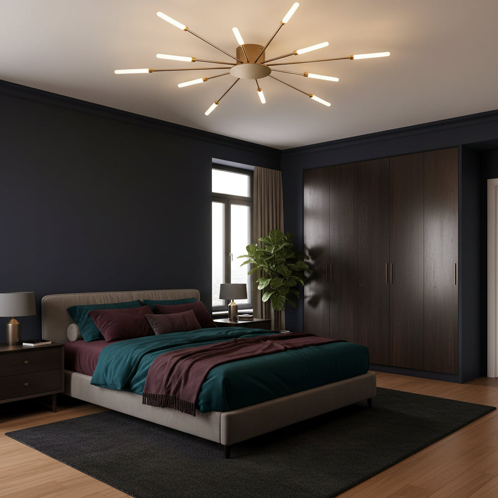 Elegant Flush Mount Ceiling Light with LED Bulbs | Modern Design for Stunning Home Ambiance 8