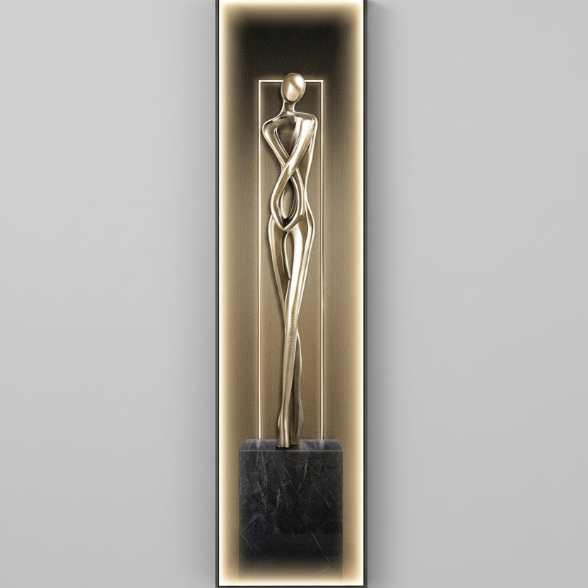 Elegant LED Wall Sconce with Dimmable Feature | Modern Abstract Design for Unique Home Decor 0