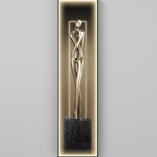 Elegant LED Wall Sconce with Dimmable Feature | Modern Abstract Design for Unique Home Decor 0