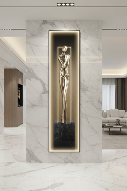 Elegant LED Wall Sconce with Dimmable Feature | Modern Abstract Design for Unique Home Decor 2