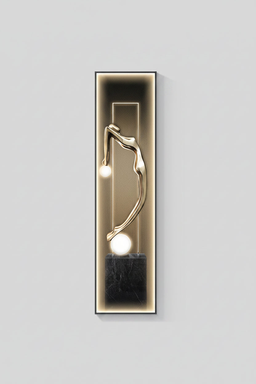 Elegant LED Wall Sconce with Dimmable Feature | Modern Abstract Design for Unique Home Decor 7