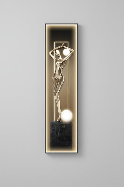 Elegant LED Wall Sconce with Dimmable Feature | Modern Abstract Design for Unique Home Decor 8