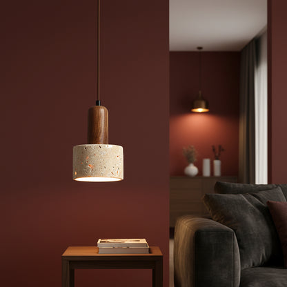 Elegant Yellow Marble Pendant Lighting with Unique Cord Installation | Stylish Hanging Light for Cozy Kitchen Island Ambiance 2