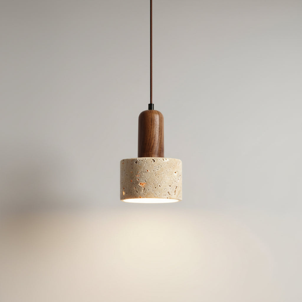 Elegant Yellow Marble Pendant Lighting with Unique Cord Installation | Stylish Hanging Light for Cozy Kitchen Island Ambiance 3
