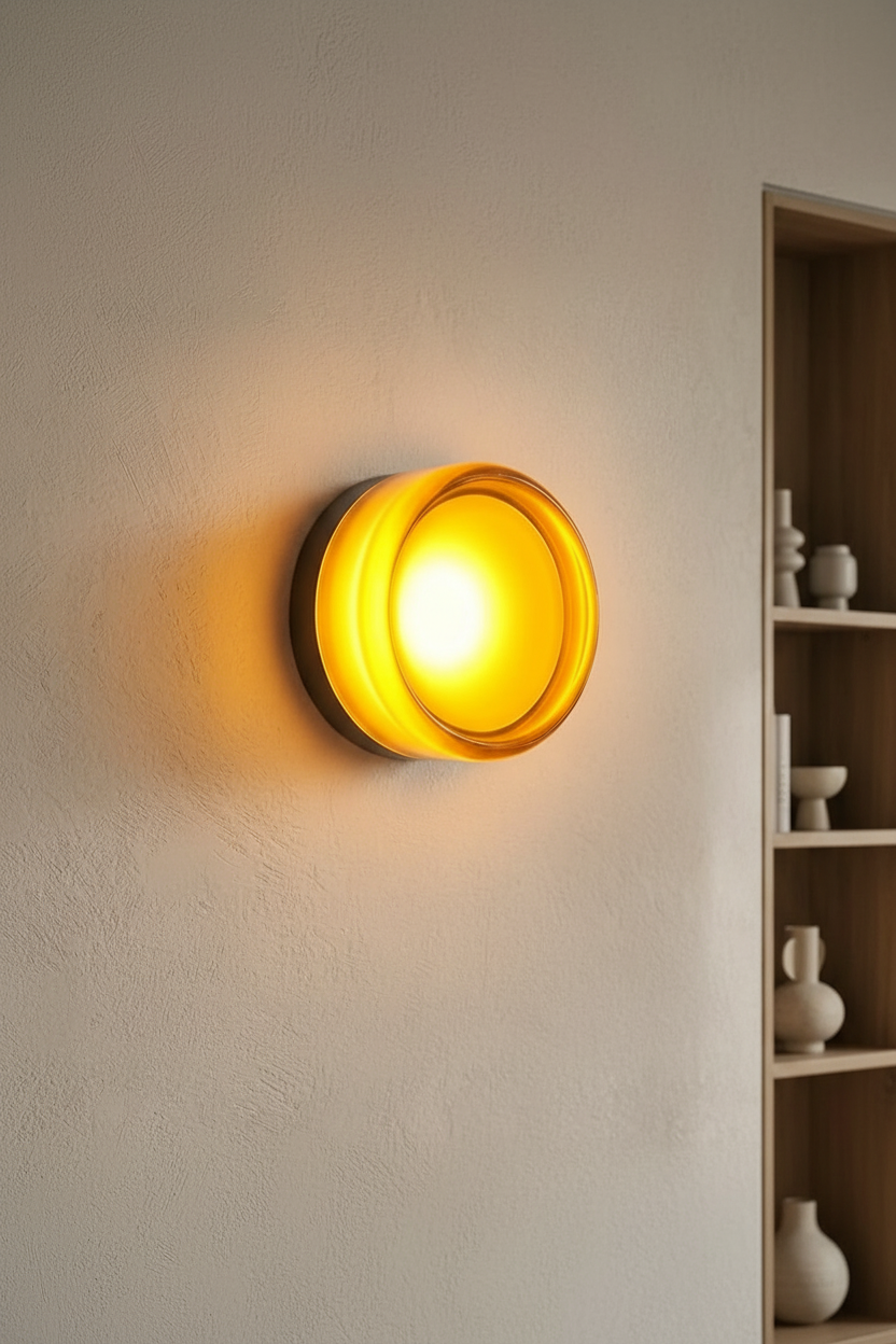 Modern Plexiglass Wall Light | Fluted Design Sconce with LED Bulbs | Elegant Wall Sconces for Contemporary Interiors
