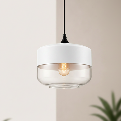 Nordic | Glass Pendant Light with Wooden Accents | Modern Illumination for Any Room 17