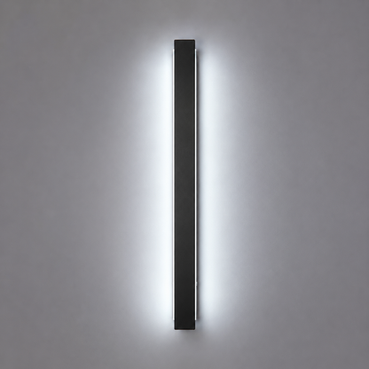 Modern wall-mounted light fixture on a gray background