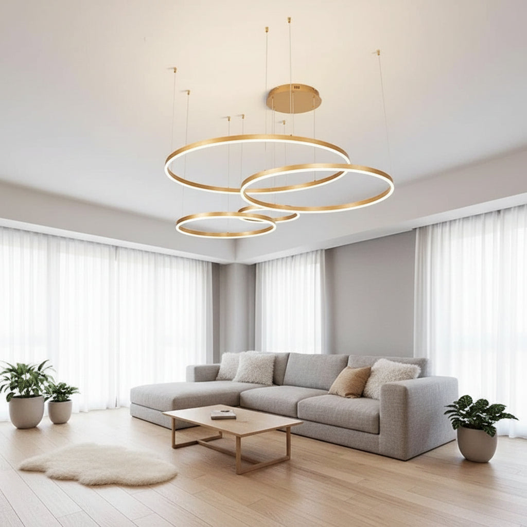 Modern Black Chandelier Light with Adjustable Brightness & Color Options | Elegant Dining Room Fixture for Stylish Home Decor 2