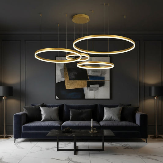 Modern Black Chandelier Light with Adjustable Brightness & Color Options | Elegant Dining Room Fixture for Stylish Home Decor 5