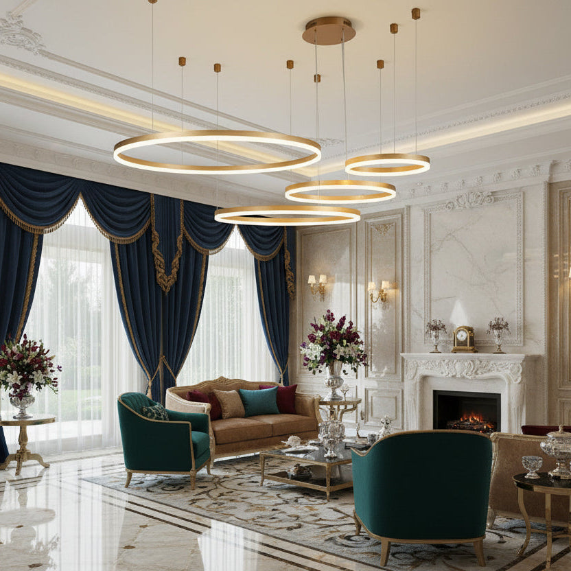 Modern Black Chandelier Light with Adjustable Brightness & Color Options | Elegant Dining Room Fixture for Stylish Home Decor 6