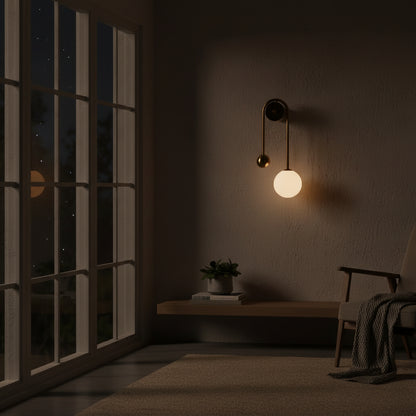 Modern Glass Ball Wall Sconce with LED G9 Lighting | Elegant Illumination for Any Room 2
