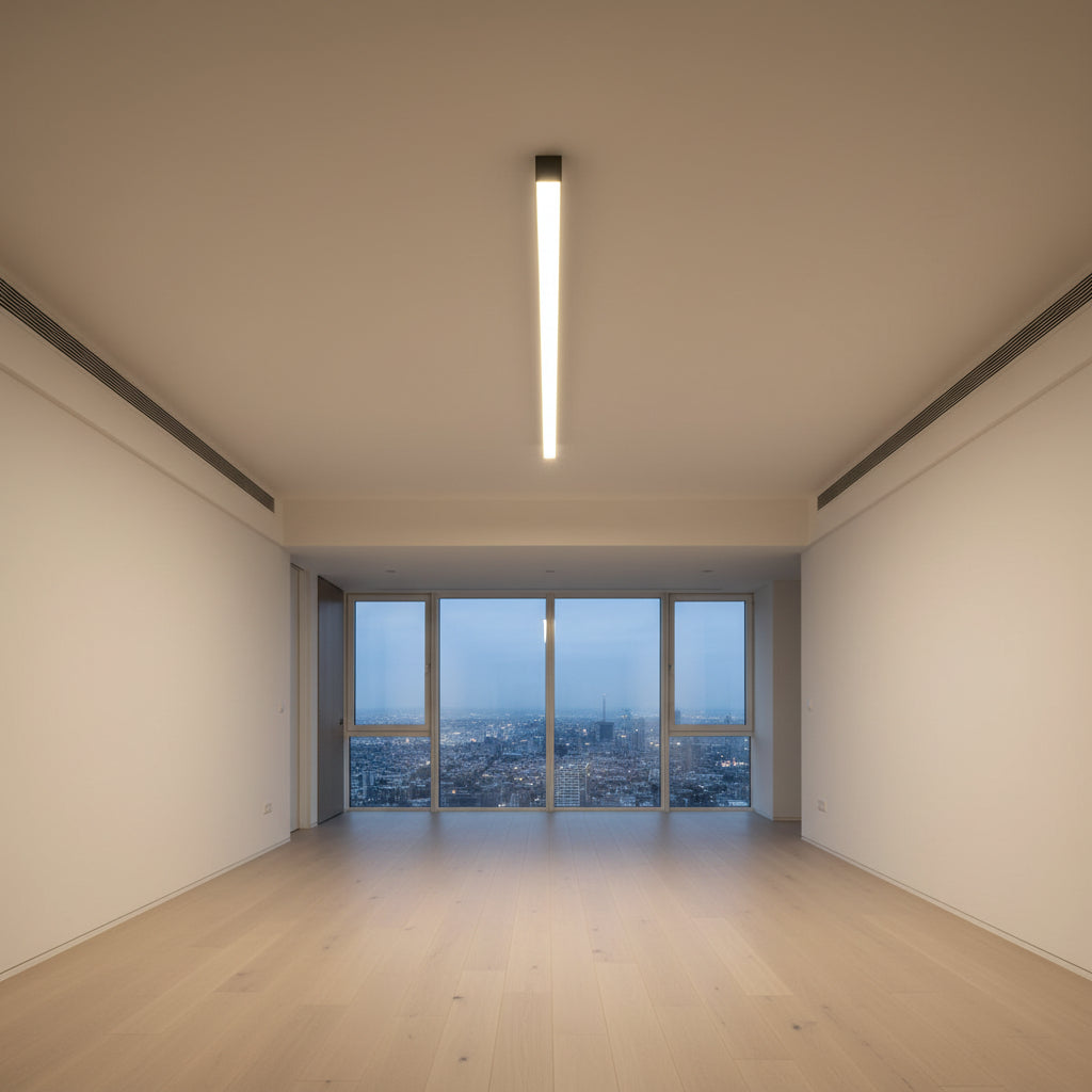 Modern Minimalist | Linear LED Ceiling Light Fixture with Soft Acrylic Diffuser | Ideal Dining Room Lighting Solution 2