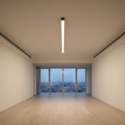 Modern Minimalist | Linear LED Ceiling Light Fixture with Soft Acrylic Diffuser | Ideal Dining Room Lighting Solution 2