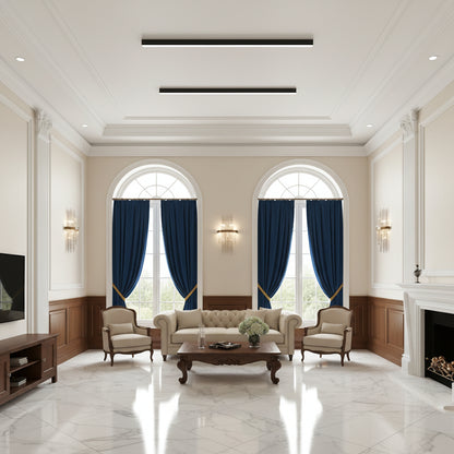 Modern Minimalist | Linear LED Ceiling Light Fixture with Soft Acrylic Diffuser | Ideal Dining Room Lighting Solution 4