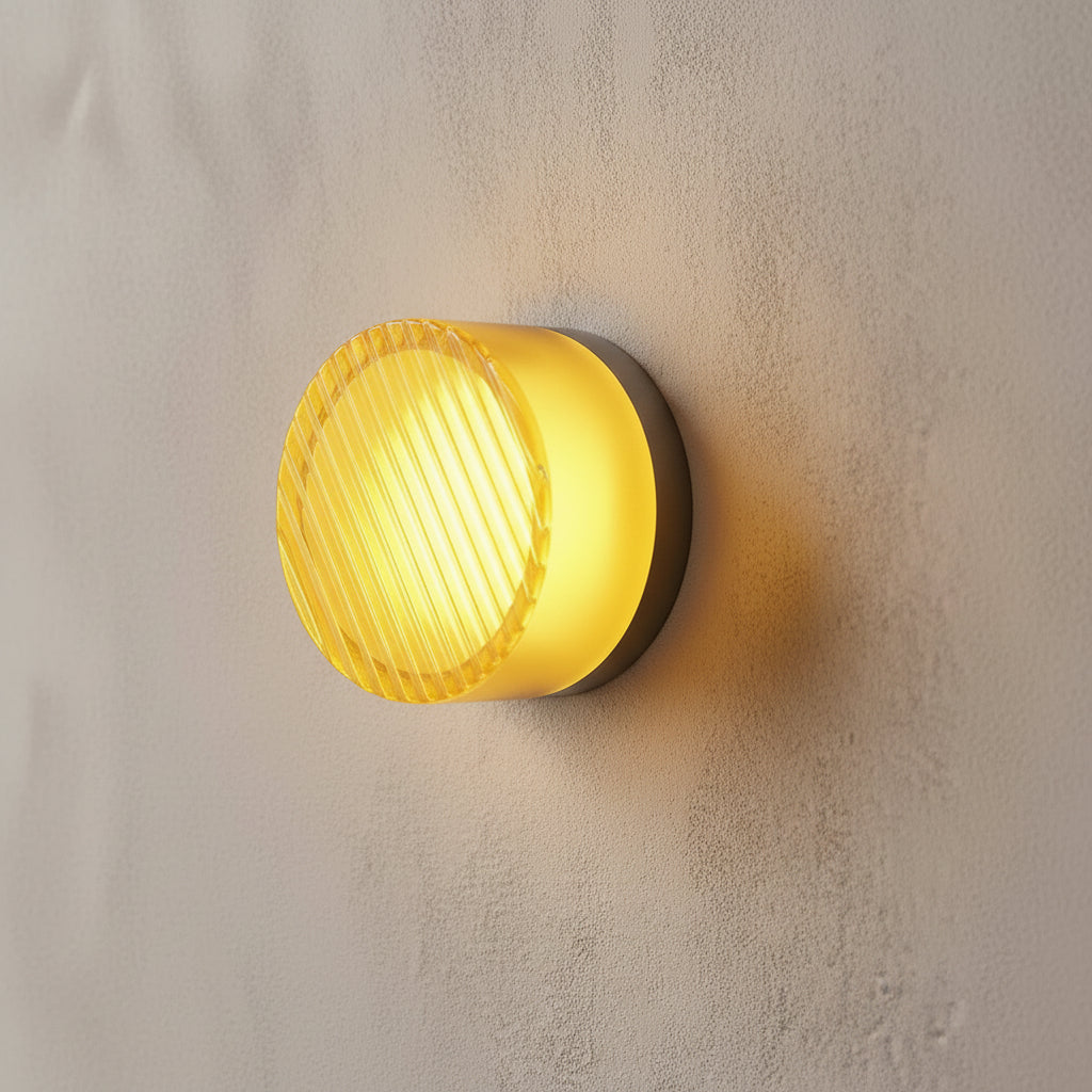 Modern Plexiglass Wall Light | Fluted Design Sconce with LED Bulbs | Elegant Wall Sconces for Contemporary Interiors 0
