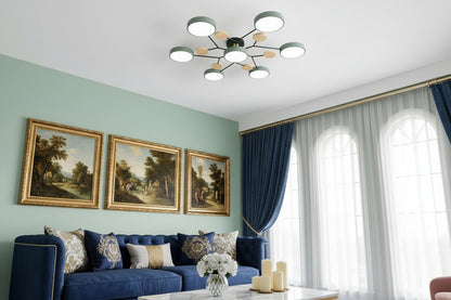 Nordic Modern | Flush Mount Ceiling Light with Energy-Efficient LED | Minimalist Design for Bright Home Illumination 1