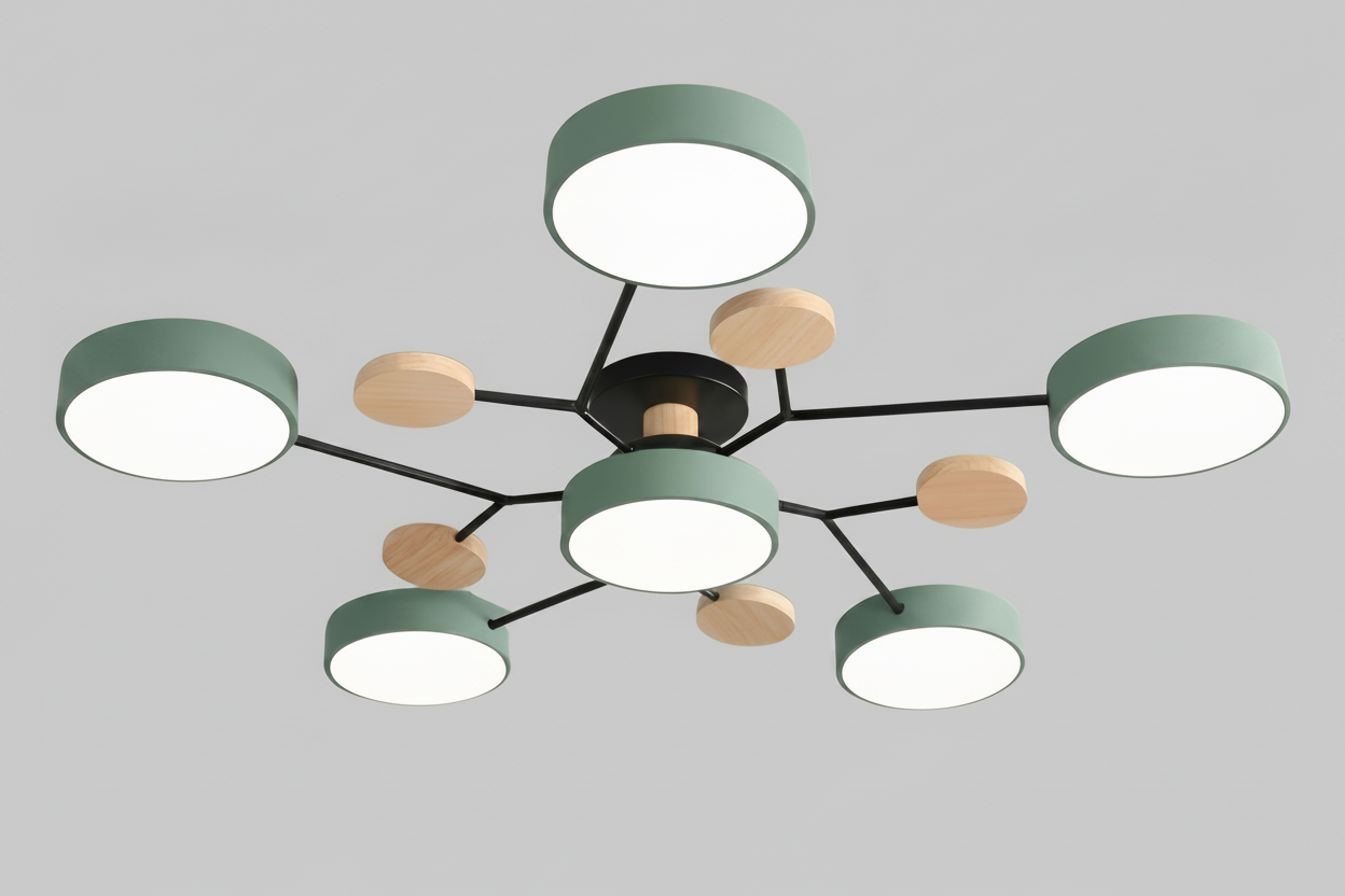 Nordic Modern | Flush Mount Ceiling Light with Energy-Efficient LED | Minimalist Design for Bright Home Illumination 15