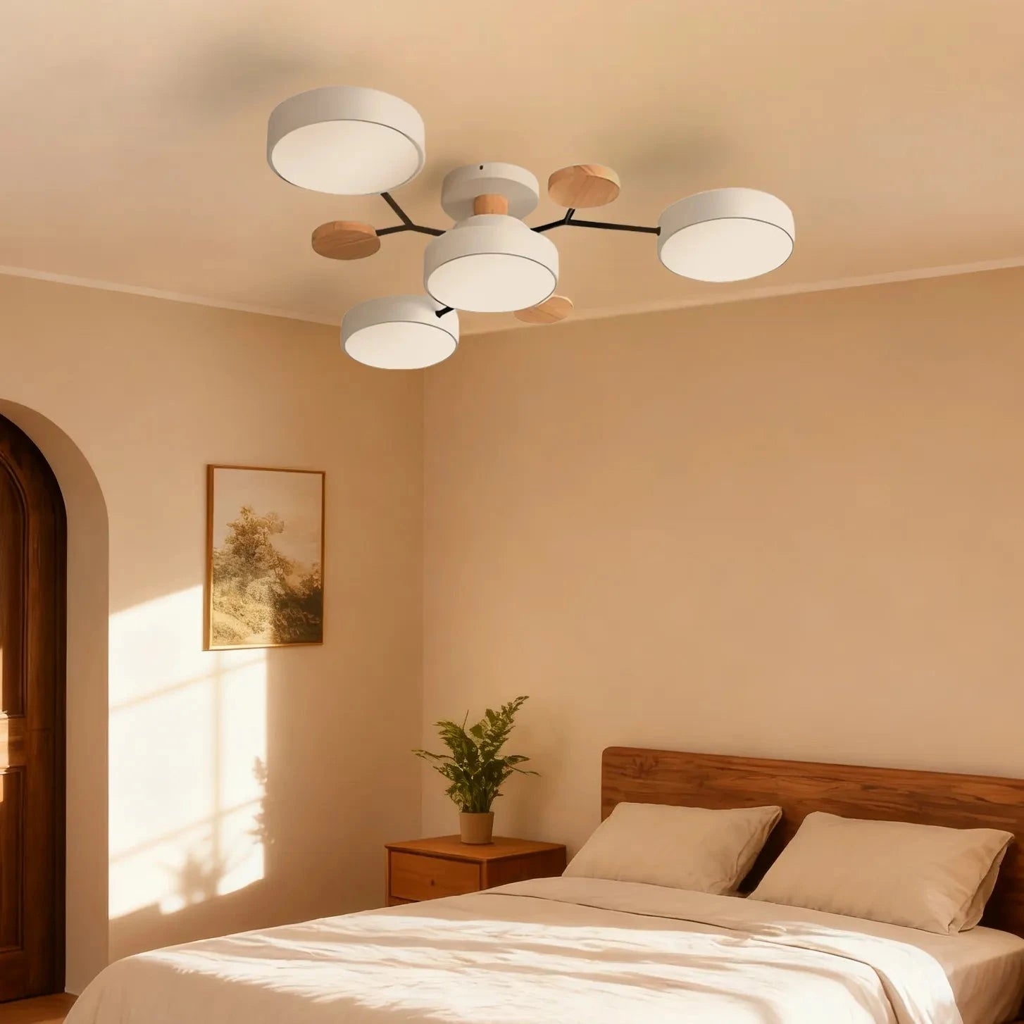 Nordic Modern | Flush Mount Ceiling Light with Energy-Efficient LED | Minimalist Design for Bright Home Illumination 4