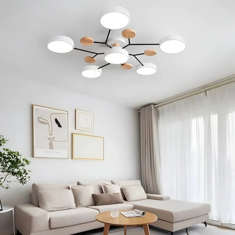 Nordic Modern | Flush Mount Ceiling Light with Energy-Efficient LED | Minimalist Design for Bright Home Illumination 6