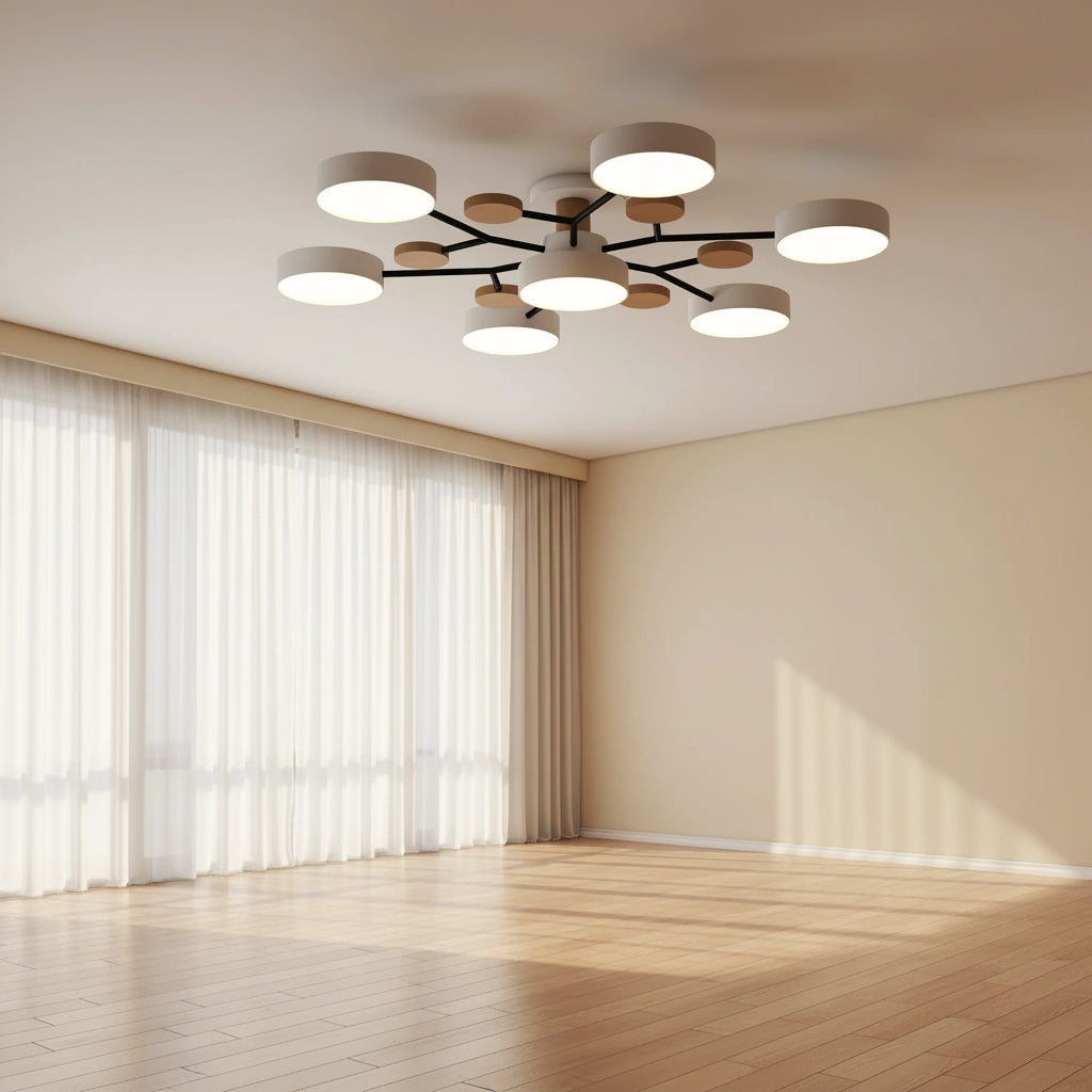 Nordic Modern | Flush Mount Ceiling Light with Energy-Efficient LED | Minimalist Design for Bright Home Illumination 7
