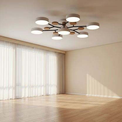 Nordic Modern | Flush Mount Ceiling Light with Energy-Efficient LED | Minimalist Design for Bright Home Illumination 7