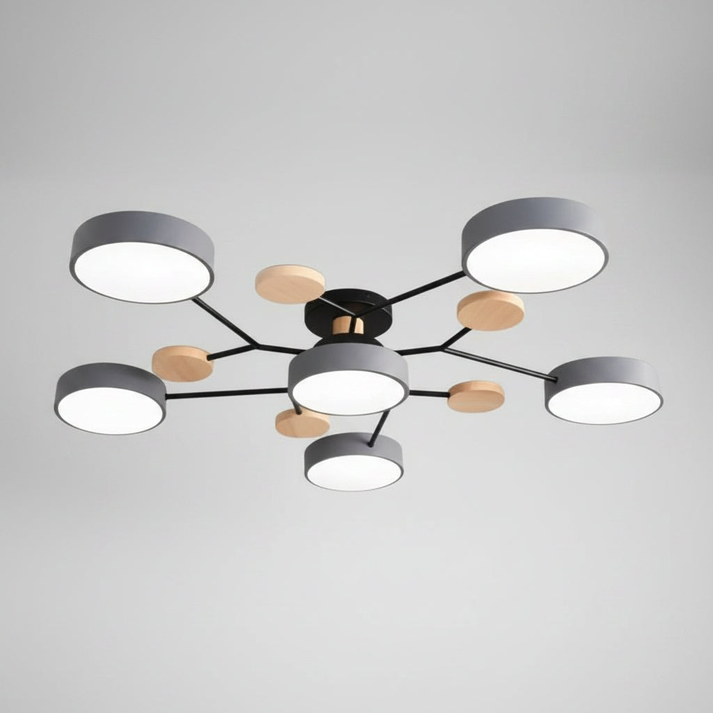 Nordic Modern | Flush Mount Ceiling Light with Energy-Efficient LED | Minimalist Design for Bright Home Illumination 9