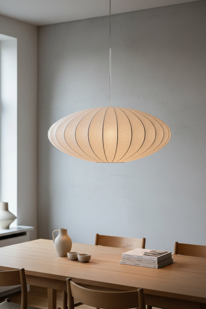 Nordic Silk | Modern Chandelier Light with Dimmable Feature | Elegant Design for Dining Room Ambiance 4
