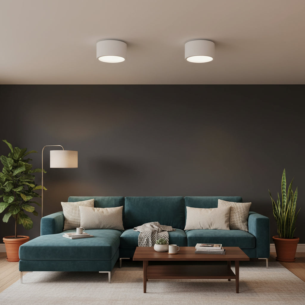 Nordic Style | Flush Mount Ceiling Light with Adjustable Color Temperature | Energy-Efficient Fixture for Modern Spaces 3