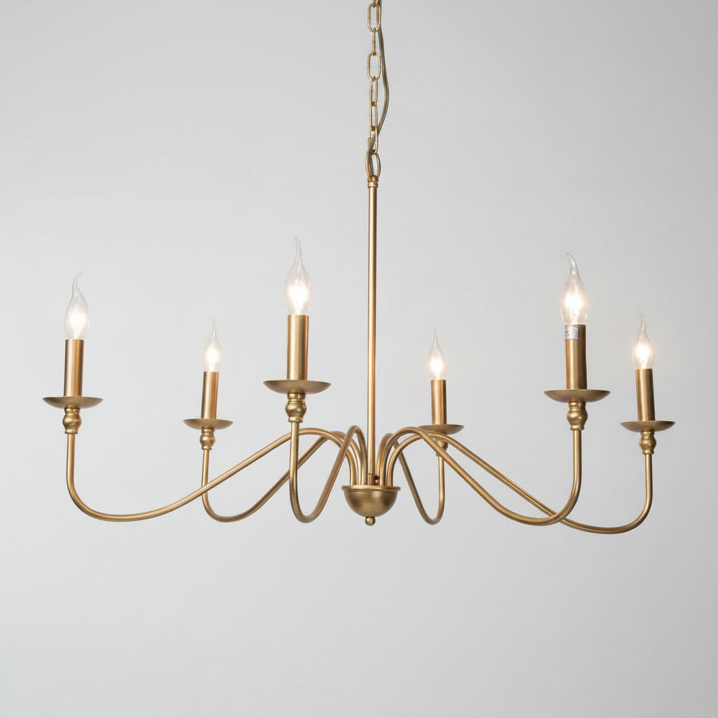 Retro Loft | Black Chandelier Light with Iron Finish | Elegant Fixture for Dining Rooms 8