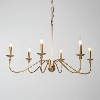 Retro Loft | Black Chandelier Light with Iron Finish | Elegant Fixture for Dining Rooms 8