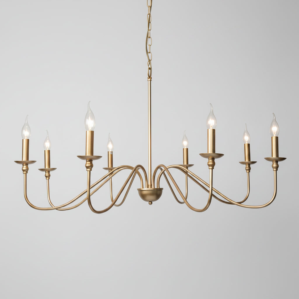 Retro Loft | Black Chandelier Light with Iron Finish | Elegant Fixture for Dining Rooms 9