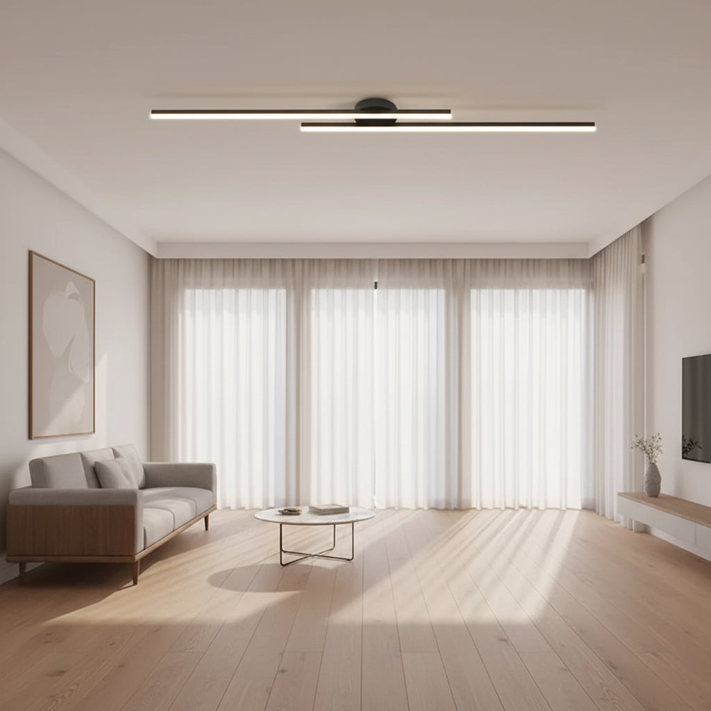 Sleek Aluminum | Ceiling Light with Dimmable LED Illumination | Modern Design for Contemporary Spaces 0