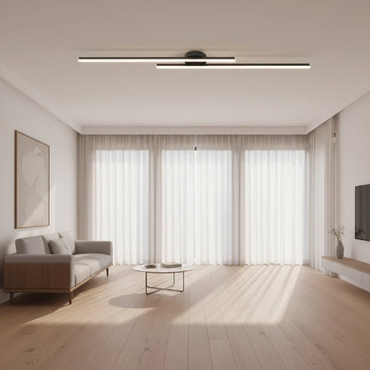 Sleek Aluminum | Ceiling Light with Dimmable LED Illumination | Modern Design for Contemporary Spaces 0