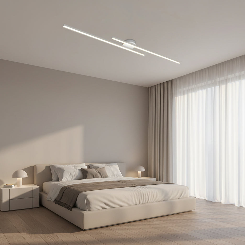 Sleek Aluminum | Ceiling Light with Dimmable LED Illumination | Modern Design for Contemporary Spaces 10