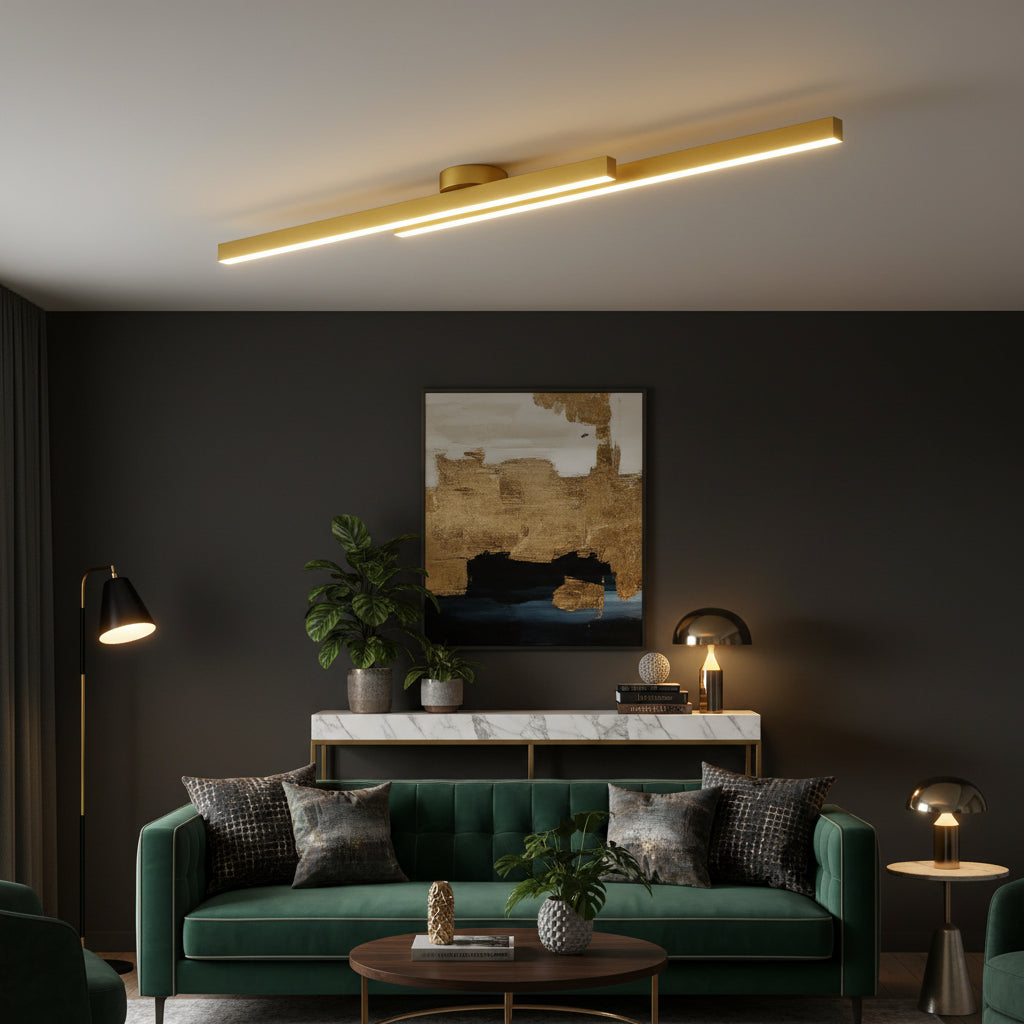 Sleek Aluminum | Ceiling Light with Dimmable LED Illumination | Modern Design for Contemporary Spaces 2