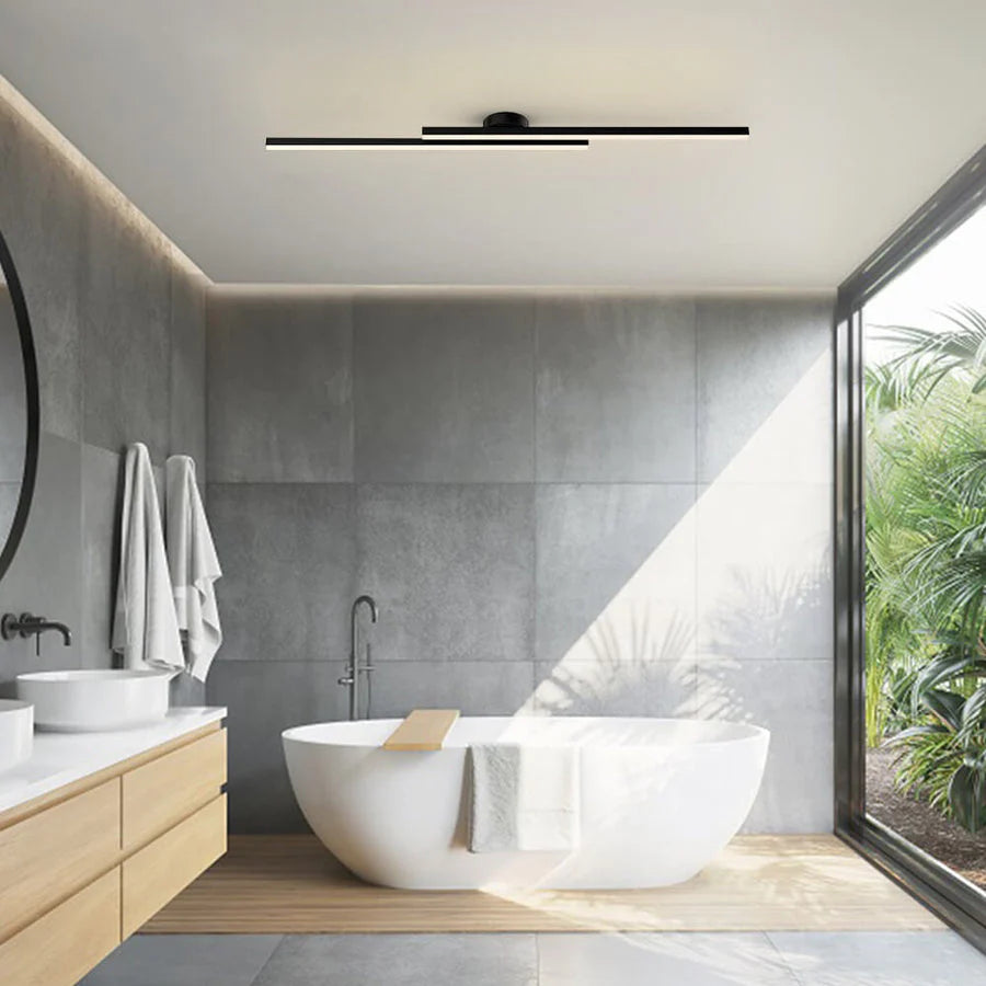Sleek Aluminum | Ceiling Light with Dimmable LED Illumination | Modern Design for Contemporary Spaces 8